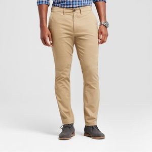 Men athletic fit chino pants